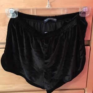 NWB Brandy Melville Velvet Shorts